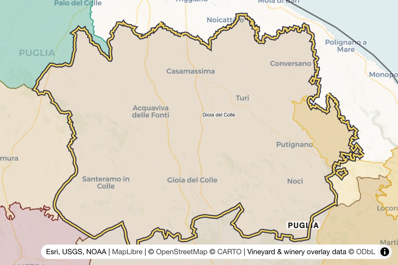 Map of Gioia del Colle