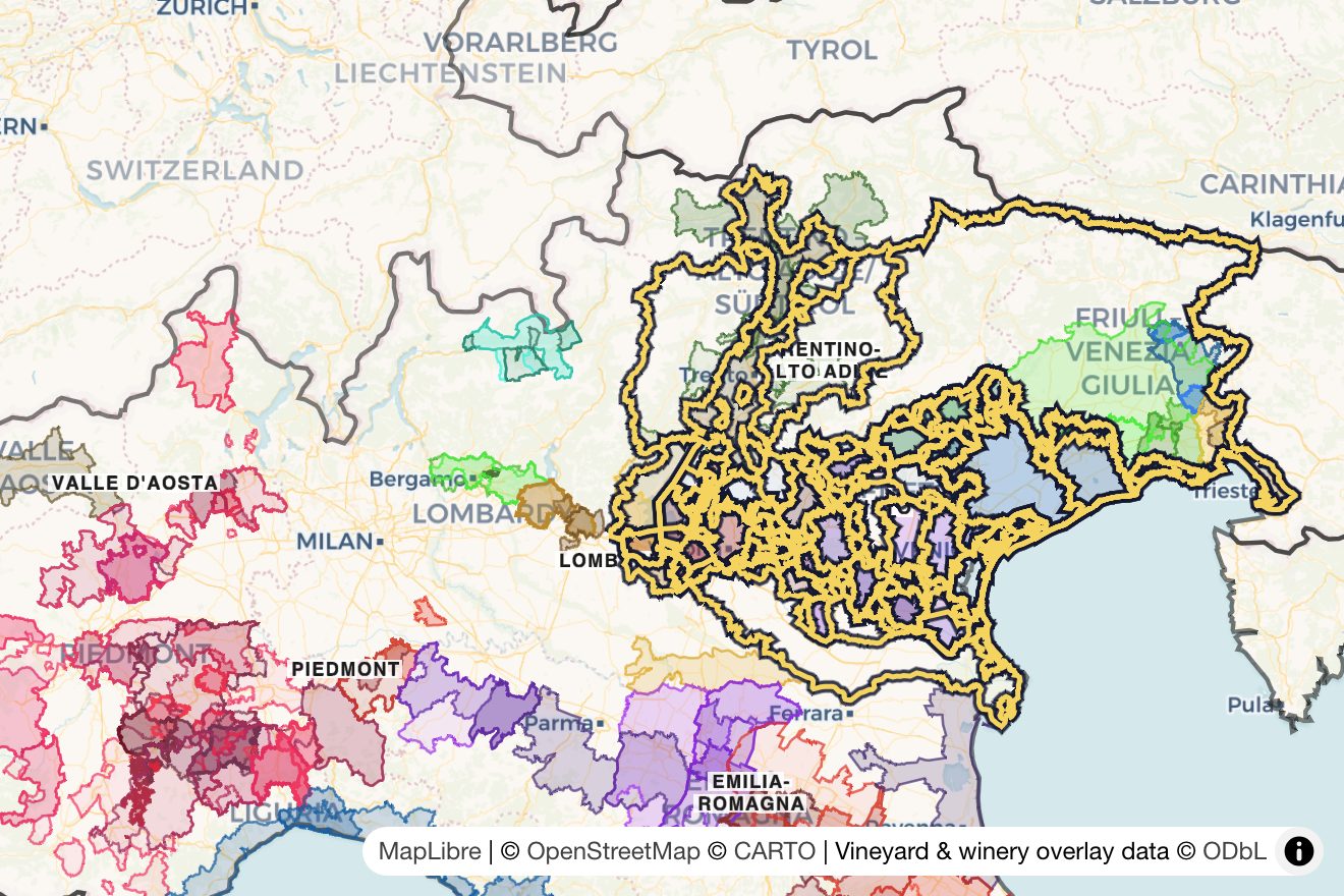 Map of Veneto