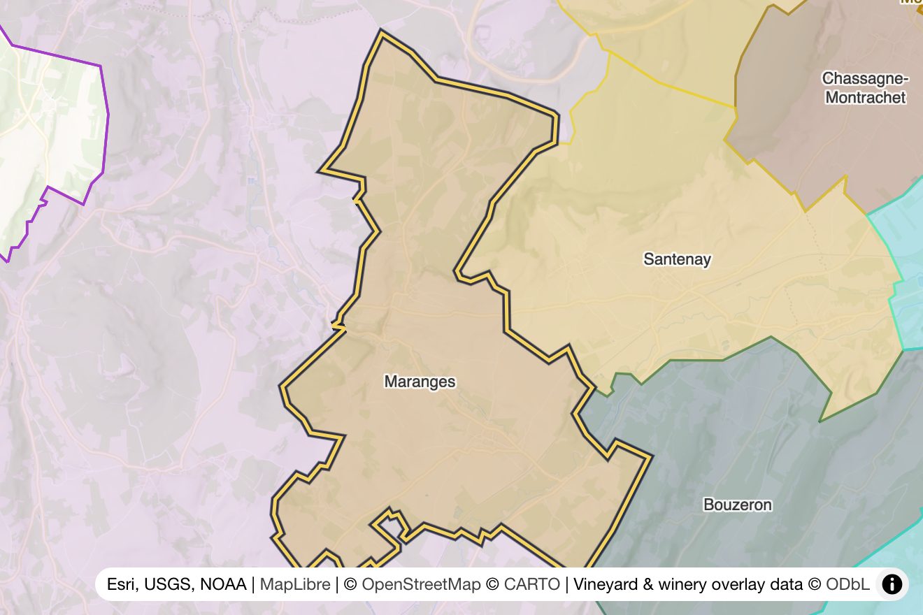 Map of Maranges