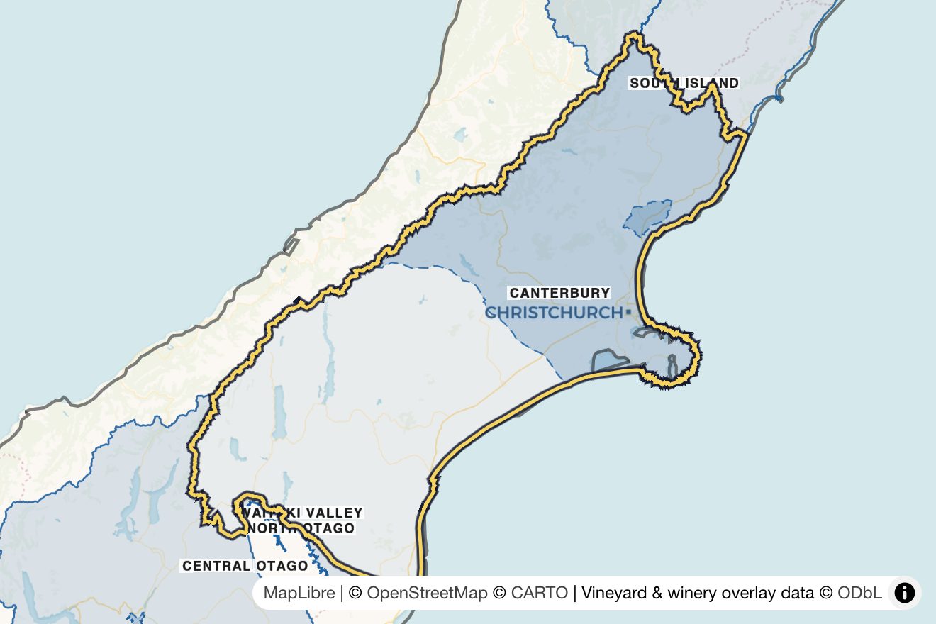 Map of Canterbury