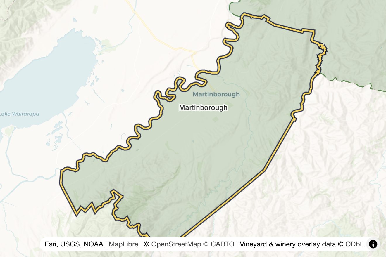 Map of Martinborough