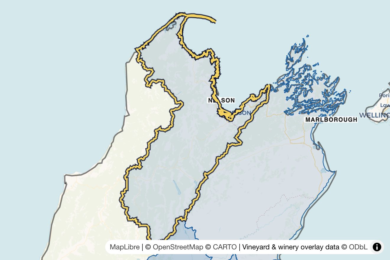 Map of Nelson
