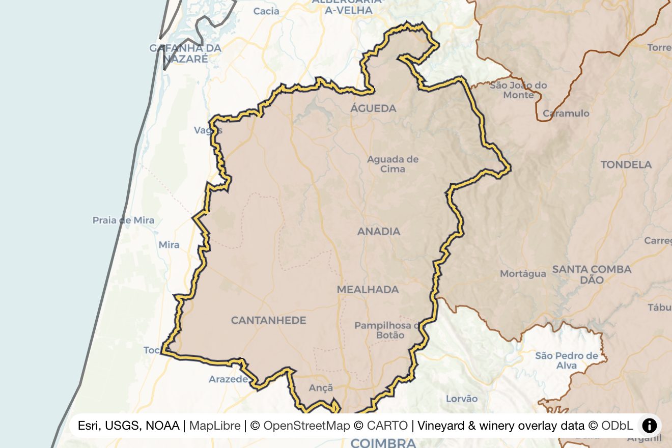 Map of Bairrada