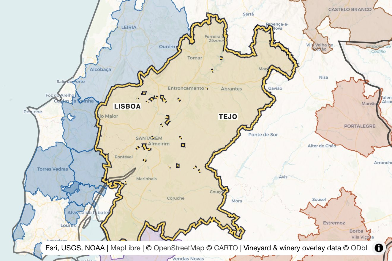 Map of Tejo
