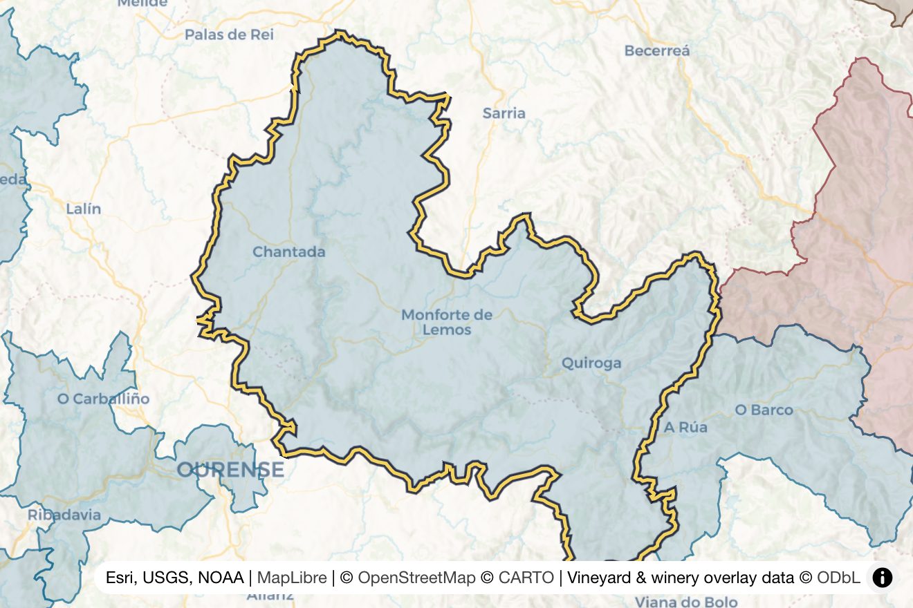 Map of Ribeira Sacra
