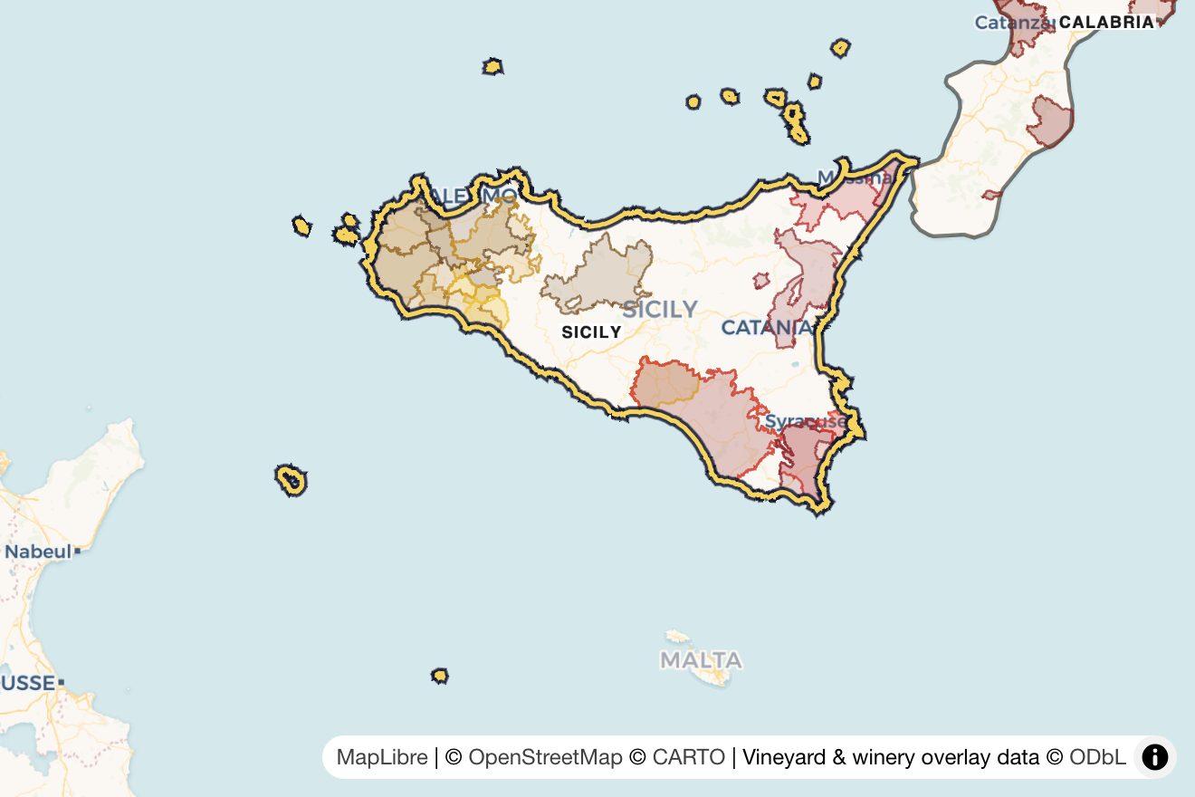 Map of Sicilia