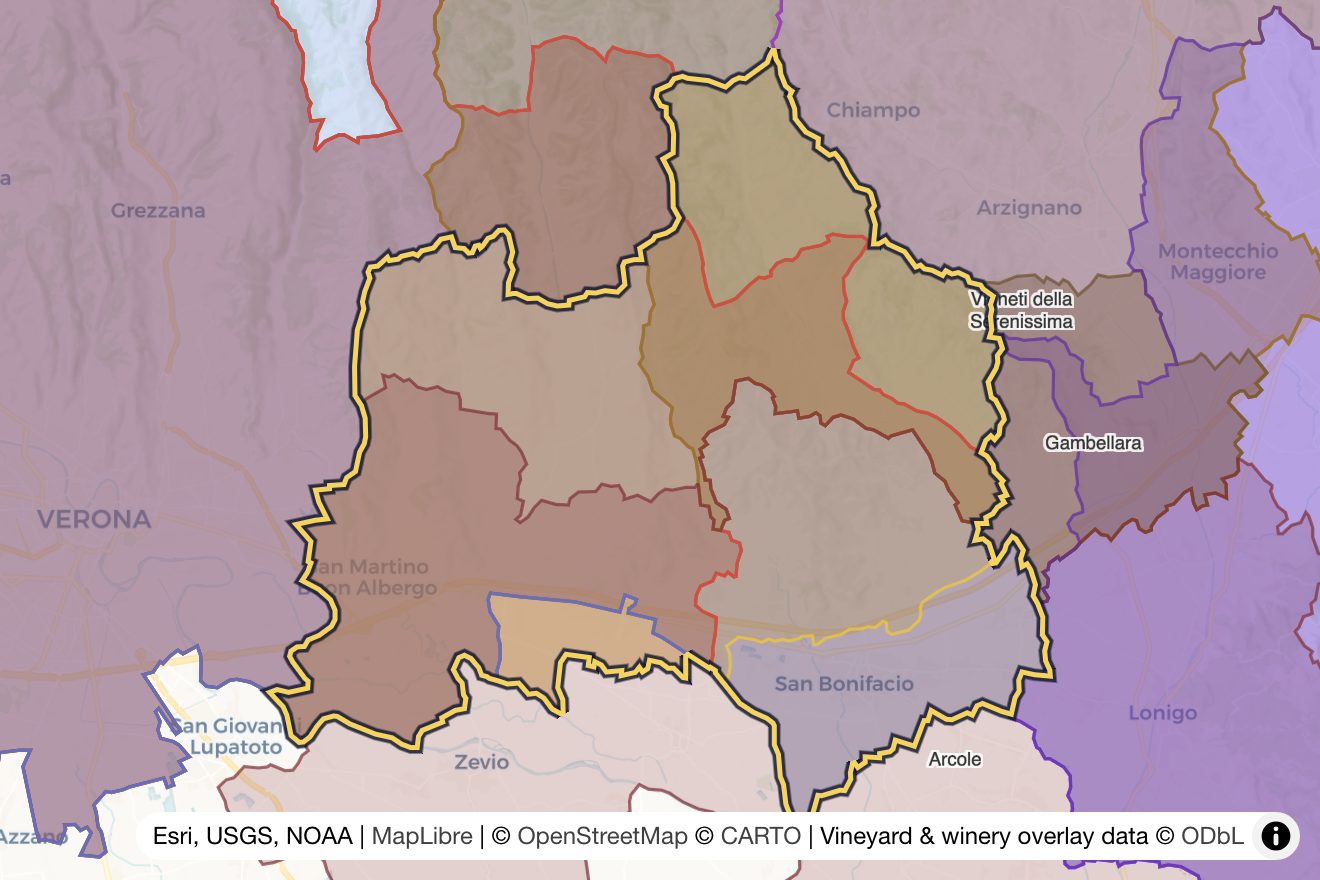 Map of Soave