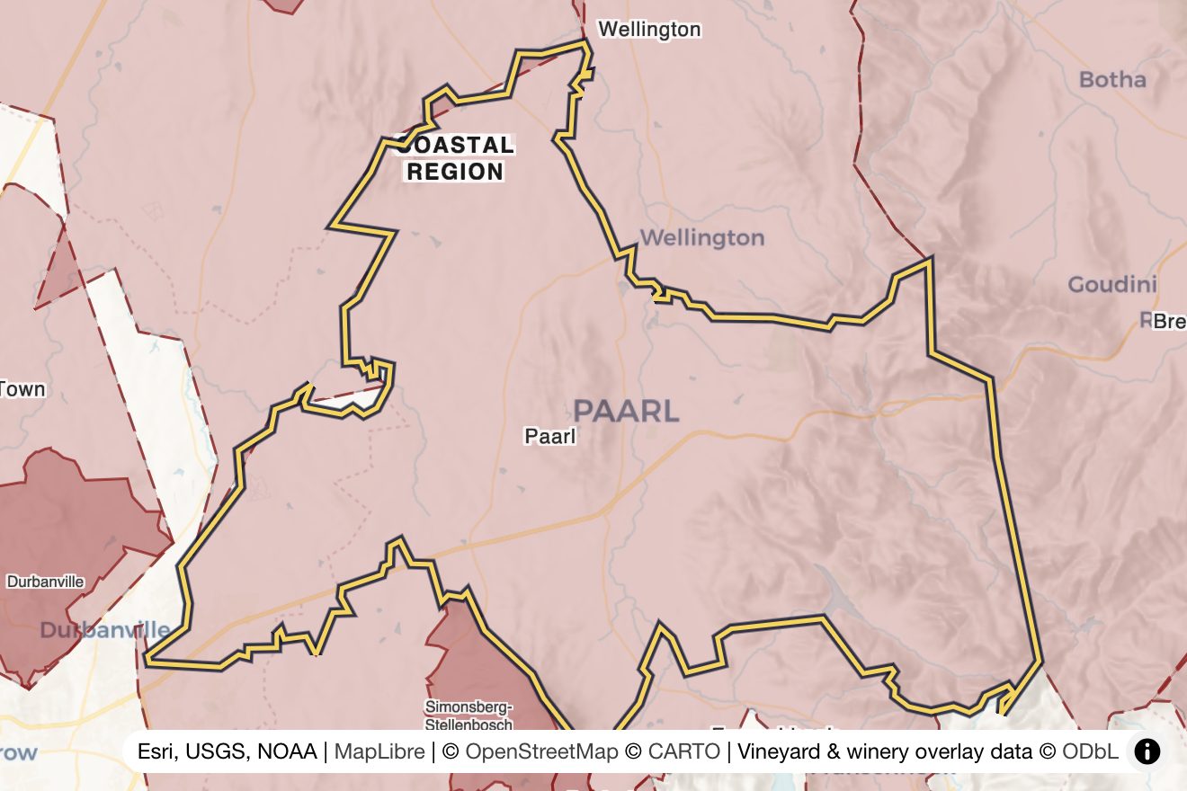 Map of Paarl