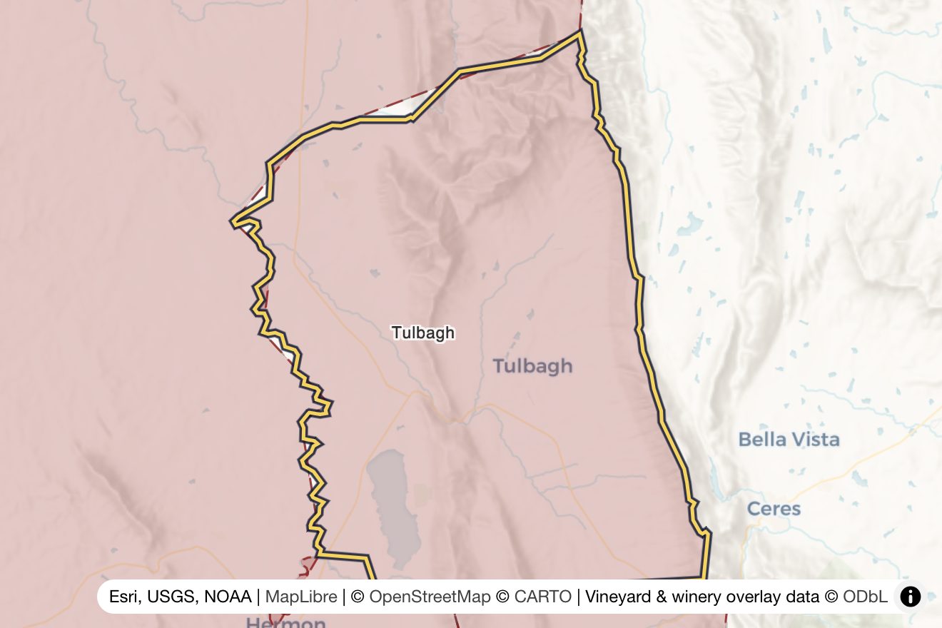 Map of Tulbagh