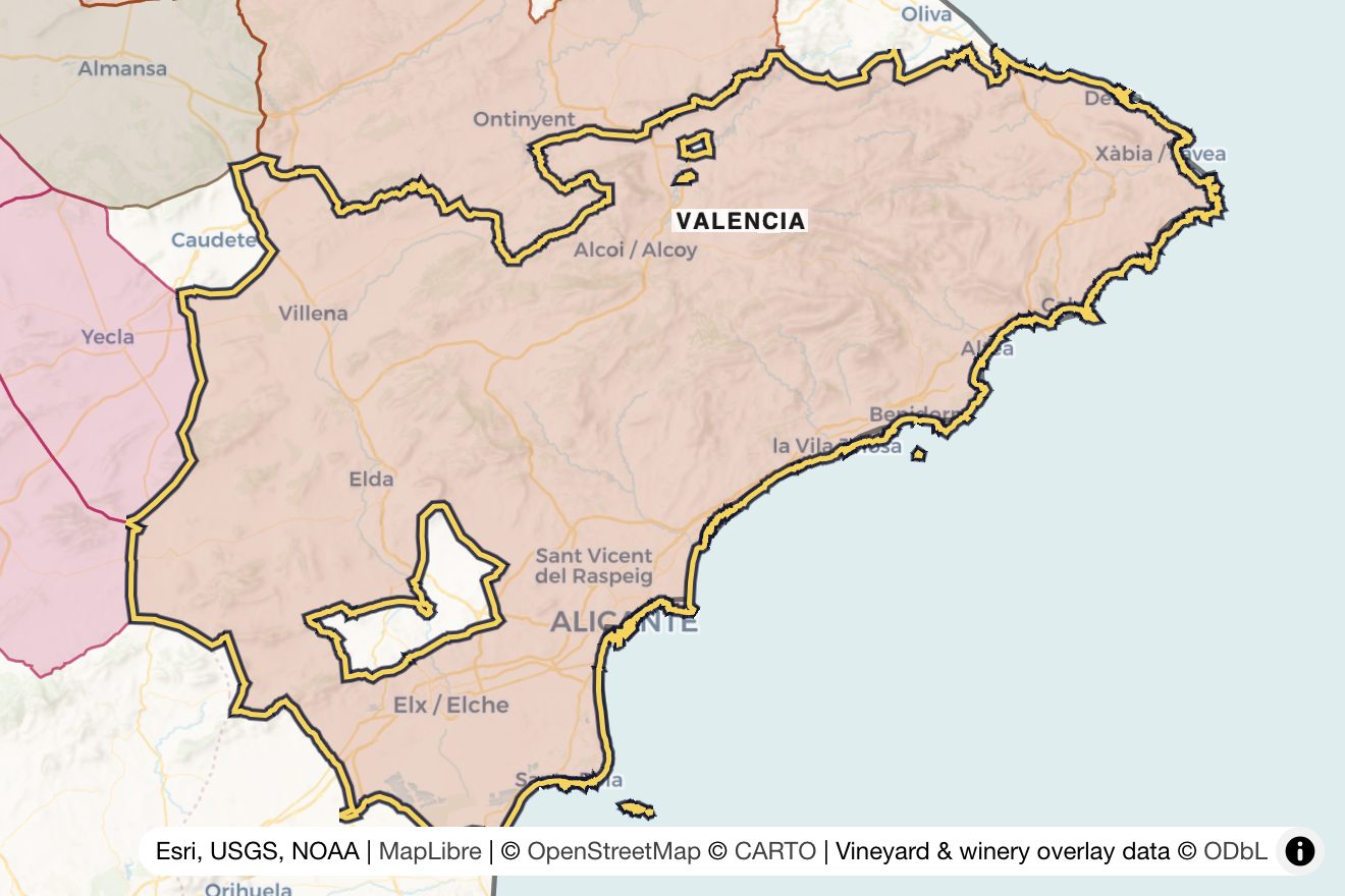 Map of Alicante