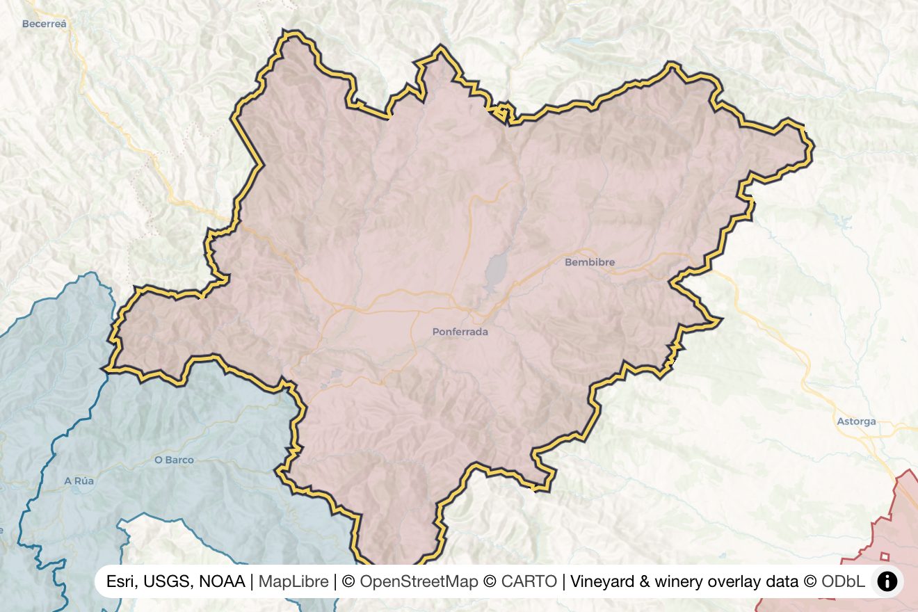 Map of Bierzo