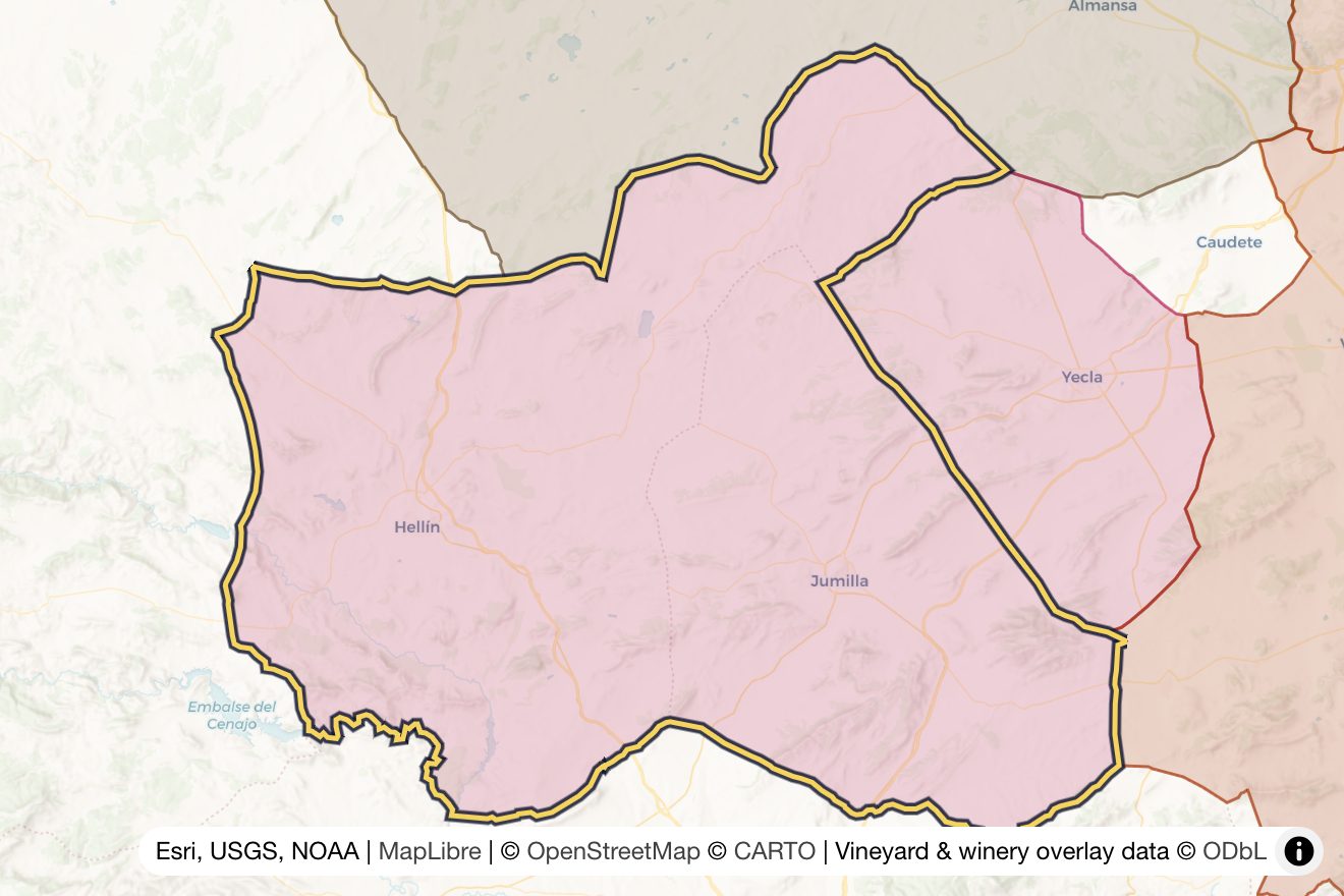 Map of Jumilla