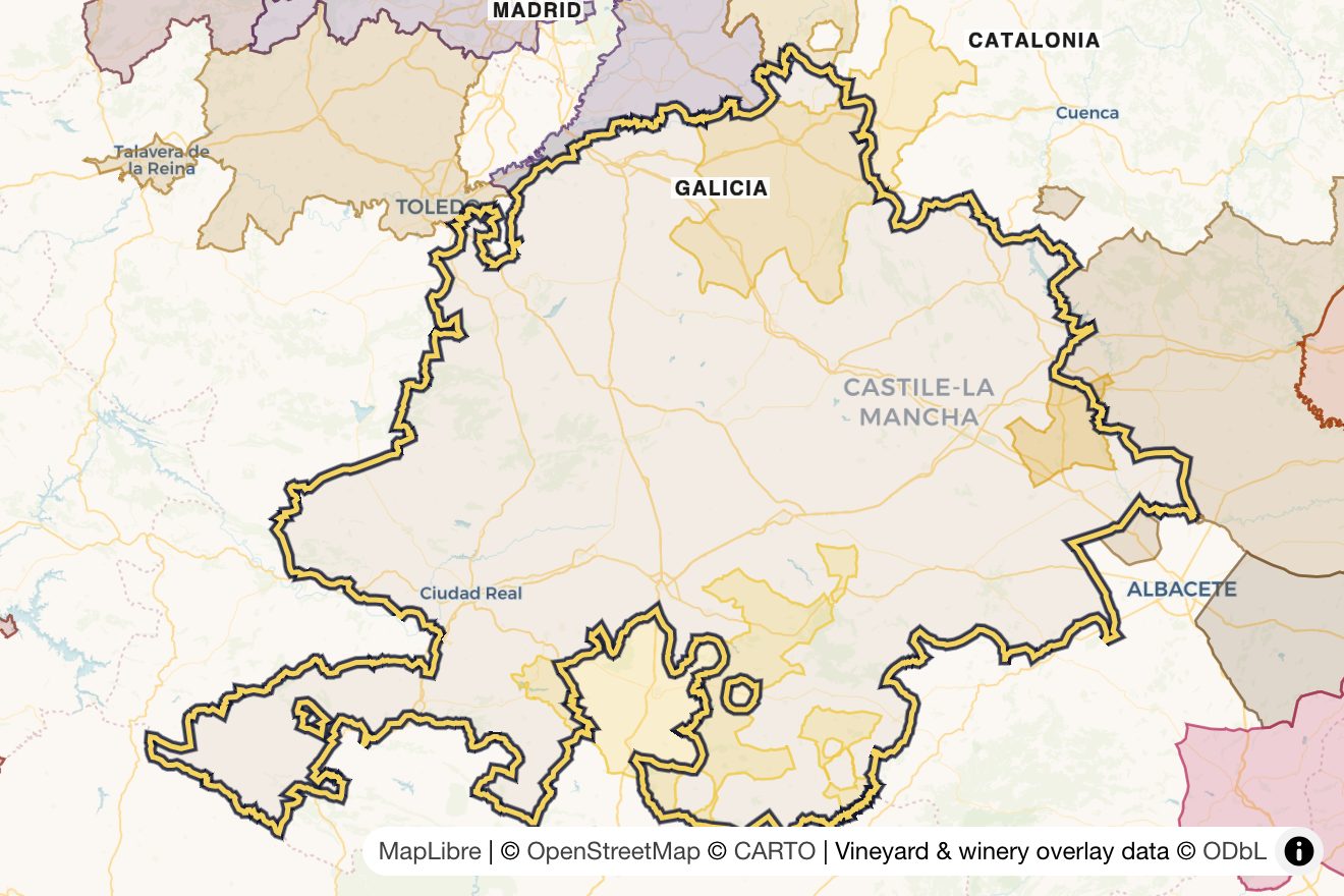 Map of La Mancha