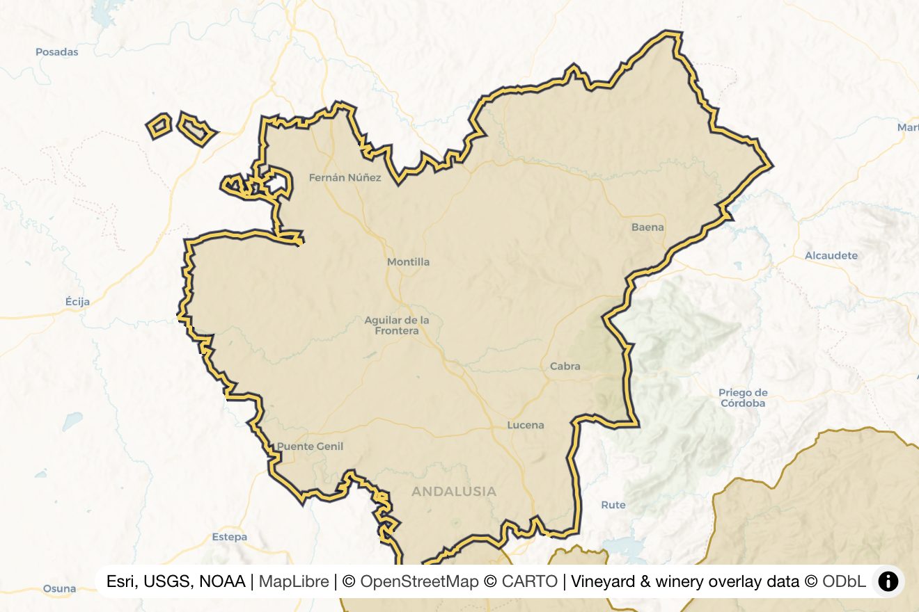 Map of Montilla-Moriles