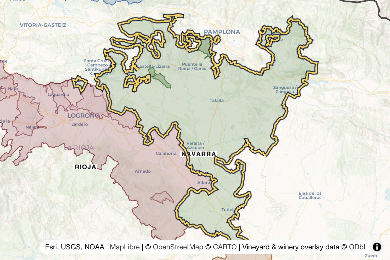 Map of Navarra