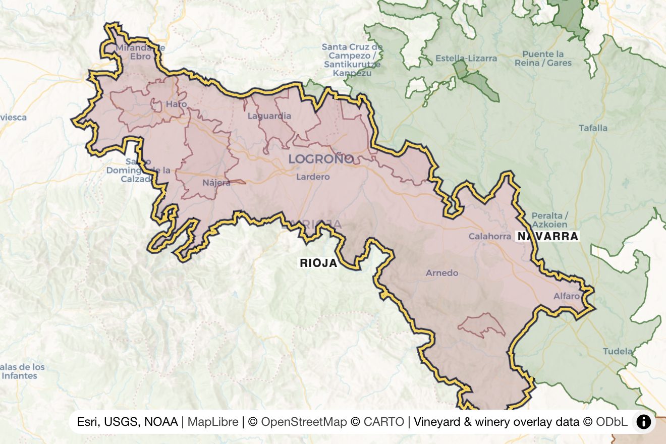 Map of Rioja