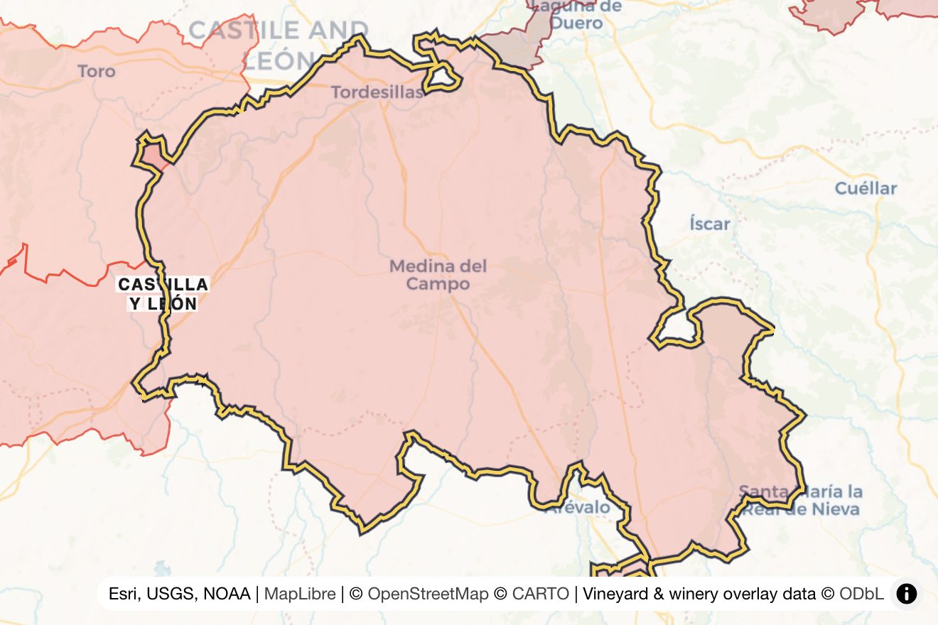 Map of Rueda