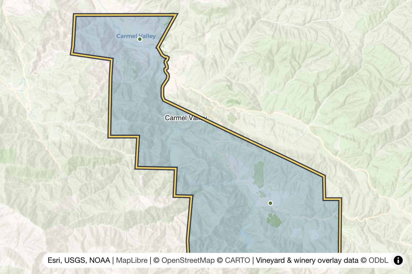 Map of Carmel Valley