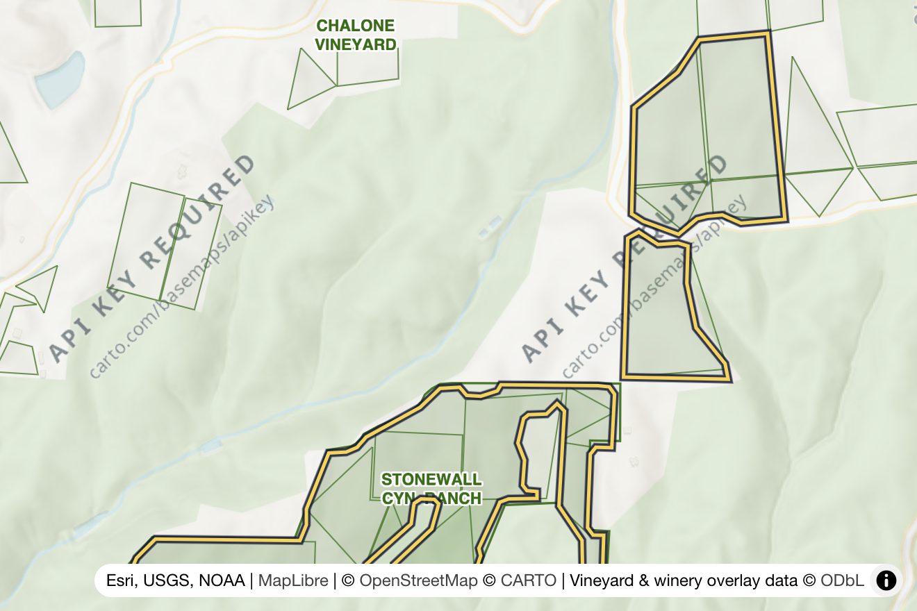 Map of Brosseau Vineyard