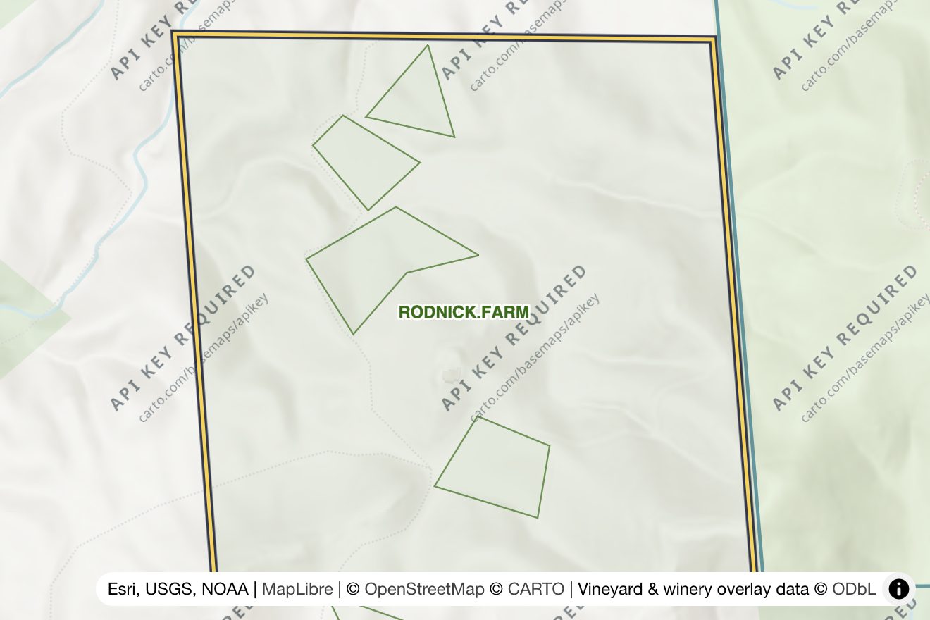 Map of Rodnick Farm