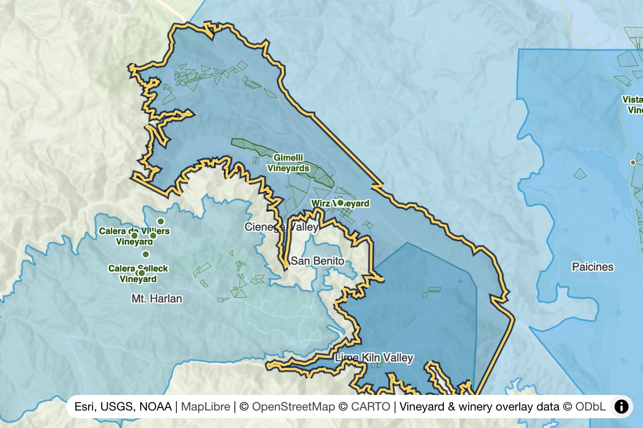 Map of Cienega Valley