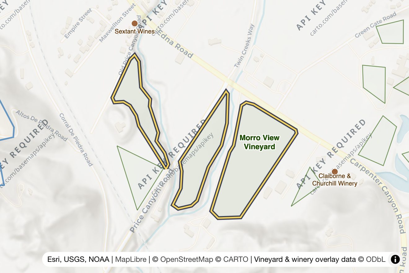 Map of Morro View Vineyard