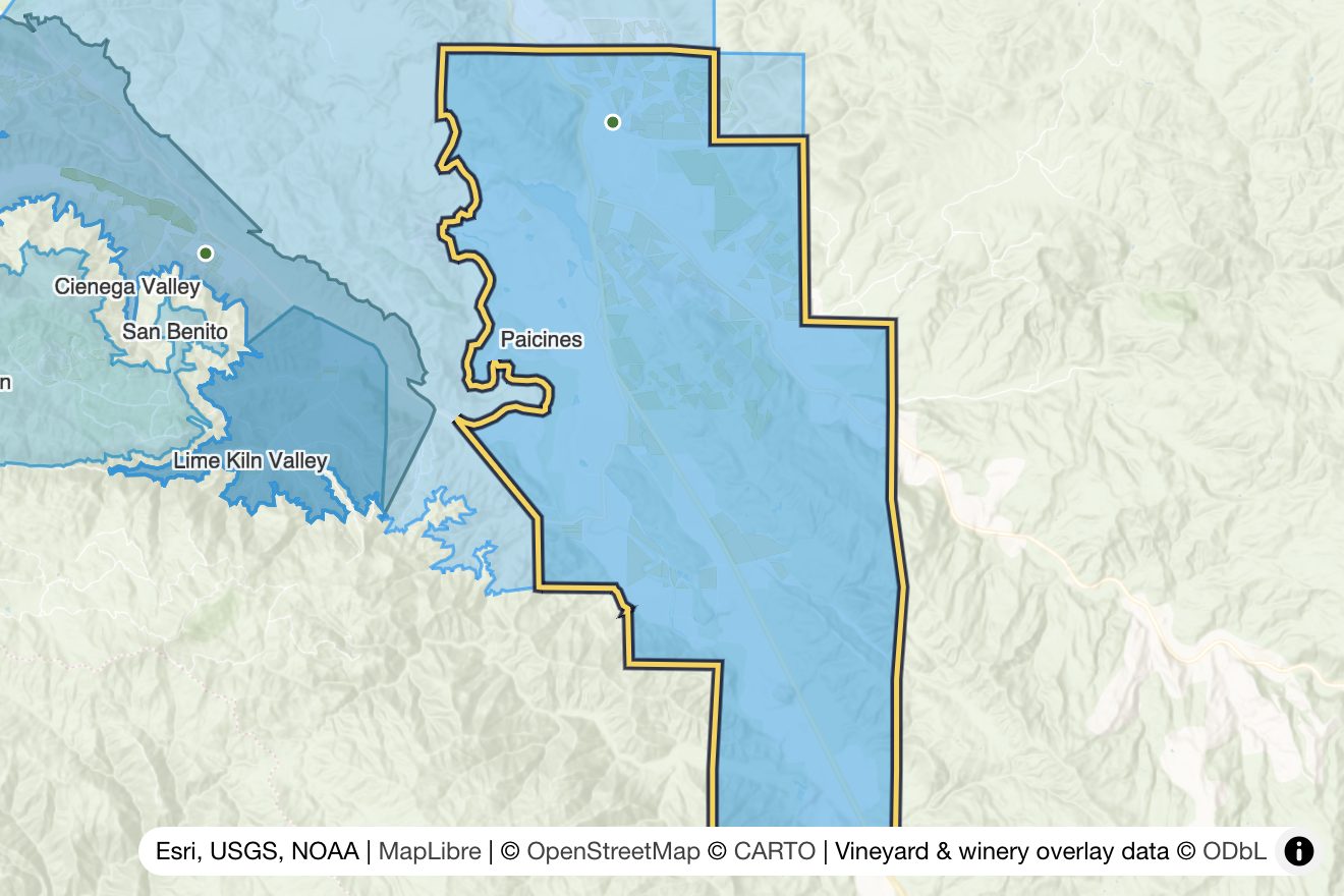 Map of Paicines