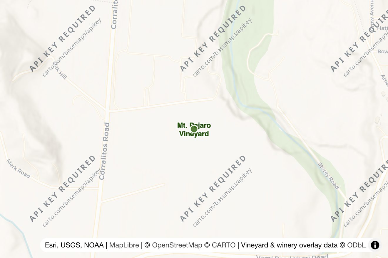 Map of Mt. Pajaro Vineyard