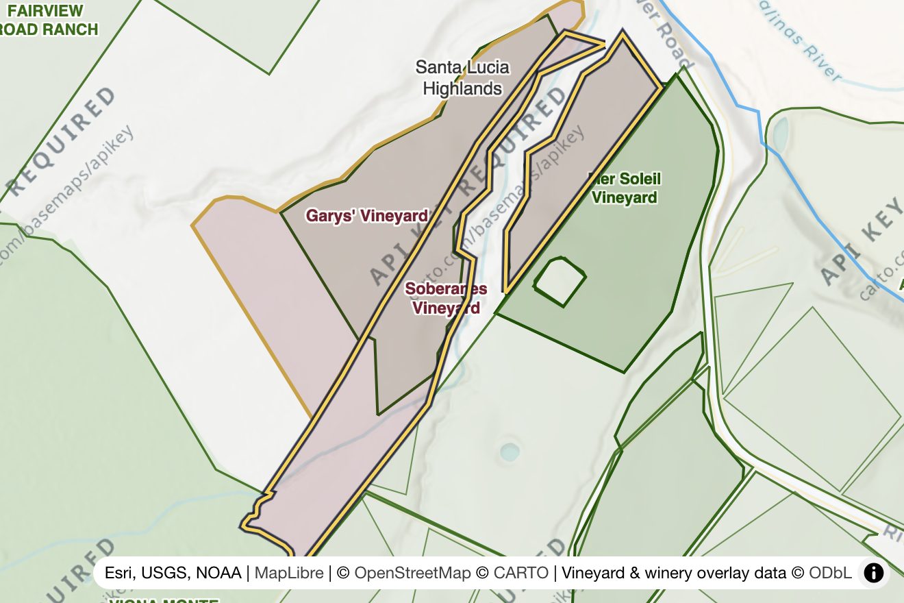 Map of Soberanes Vineyard