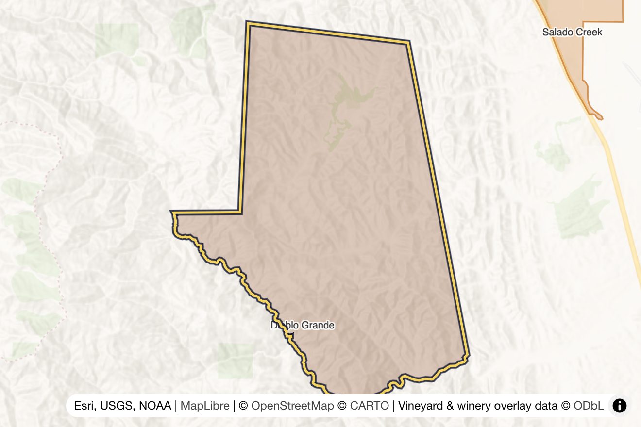 Map of Diablo Grande