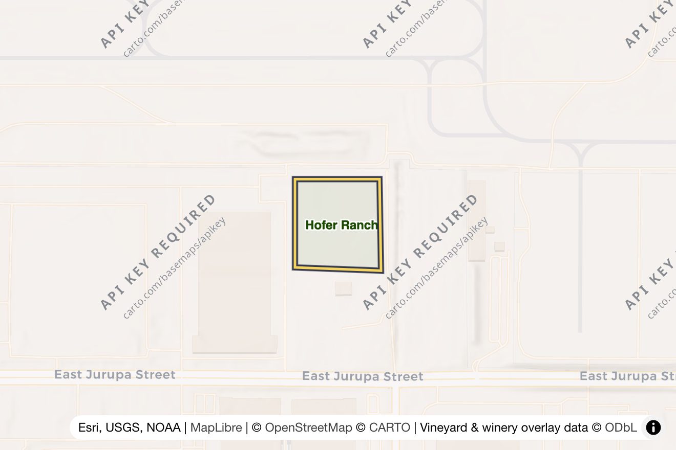 Map of Hofer Ranch