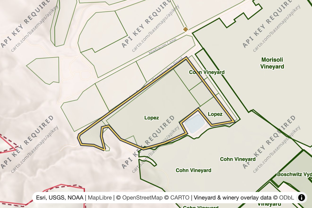 Map of Lopez Vineyard