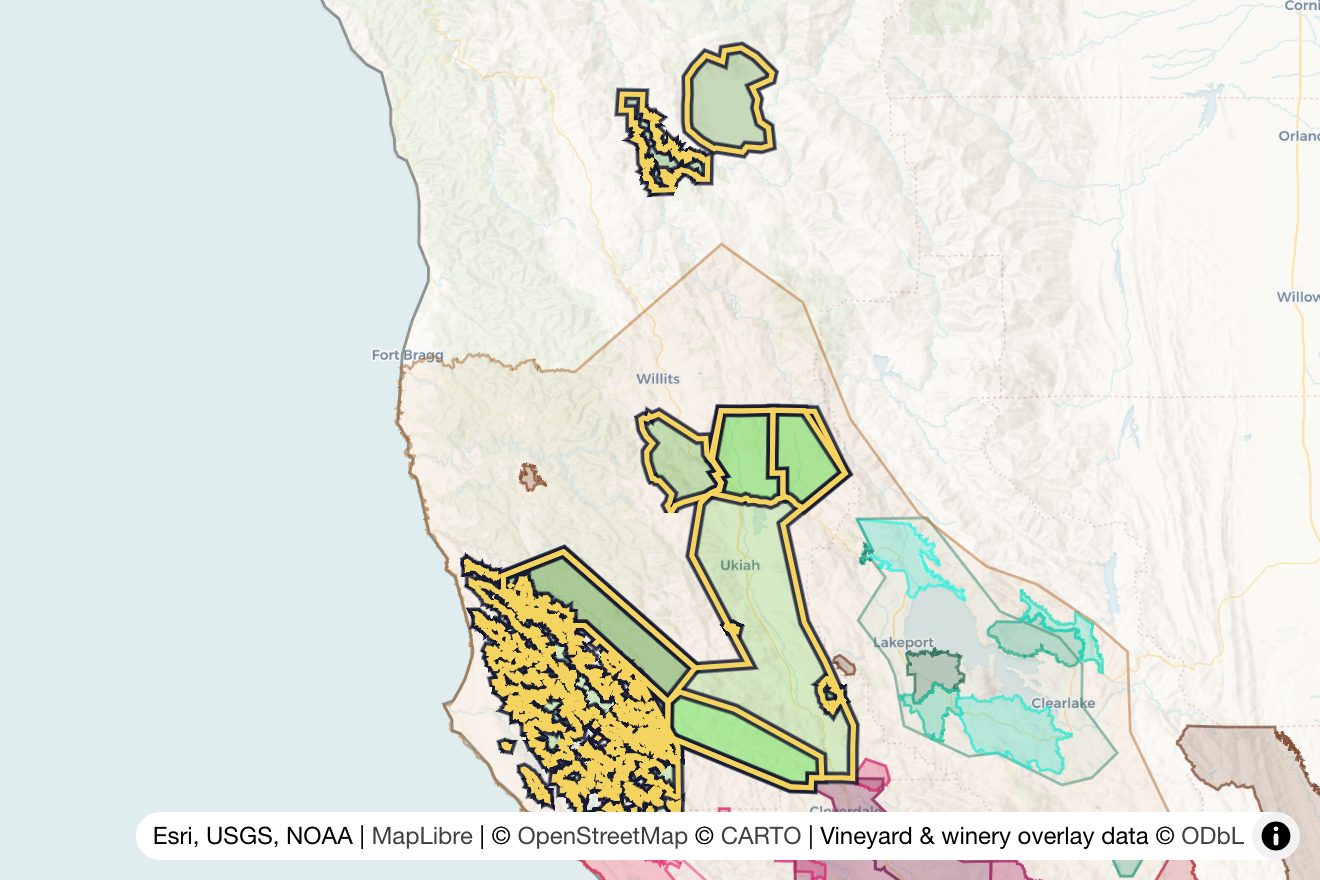 Map of Mendocino