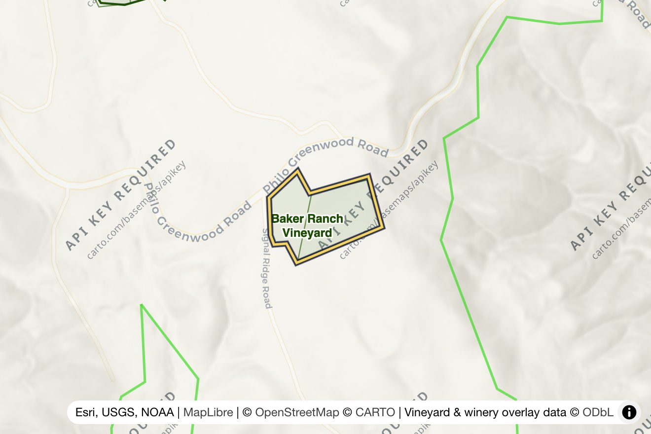Map of Baker Ranch