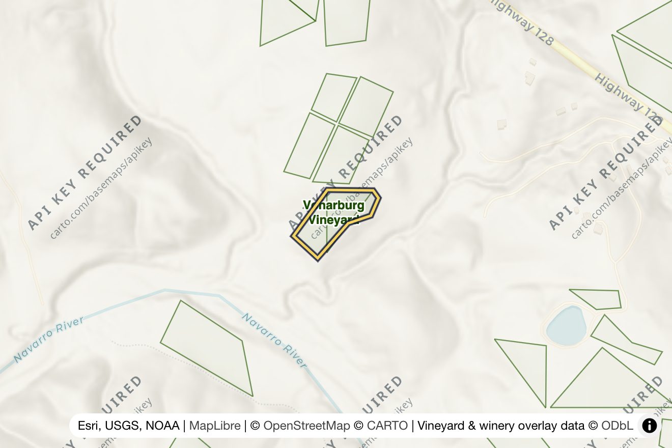 Map of Vonarburg Vineyard