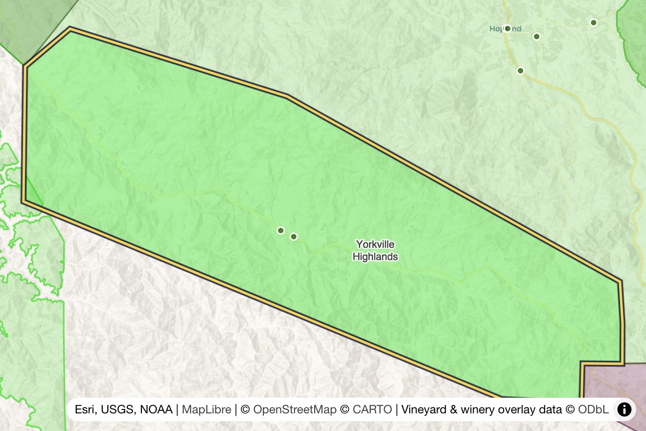 Map of Yorkville Highlands