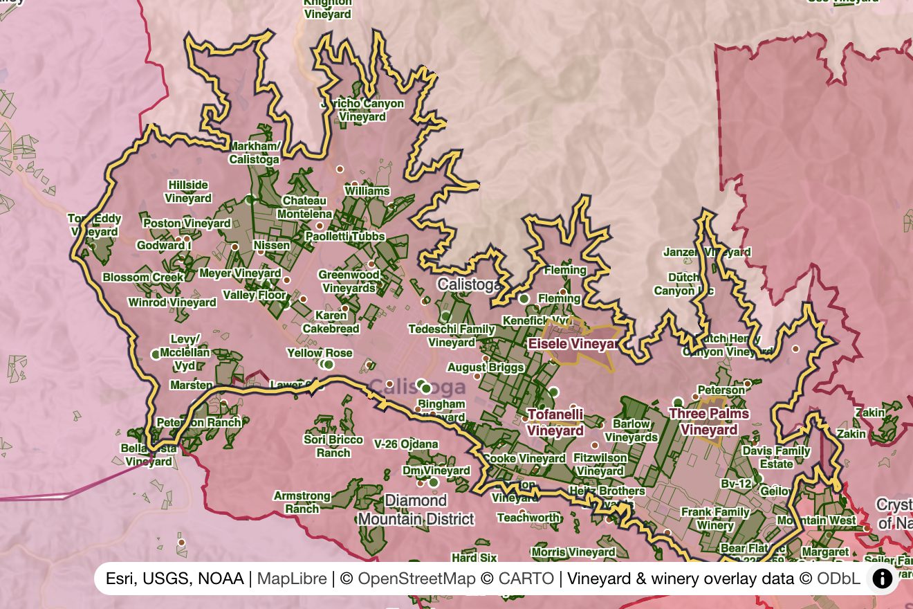 Map of Calistoga
