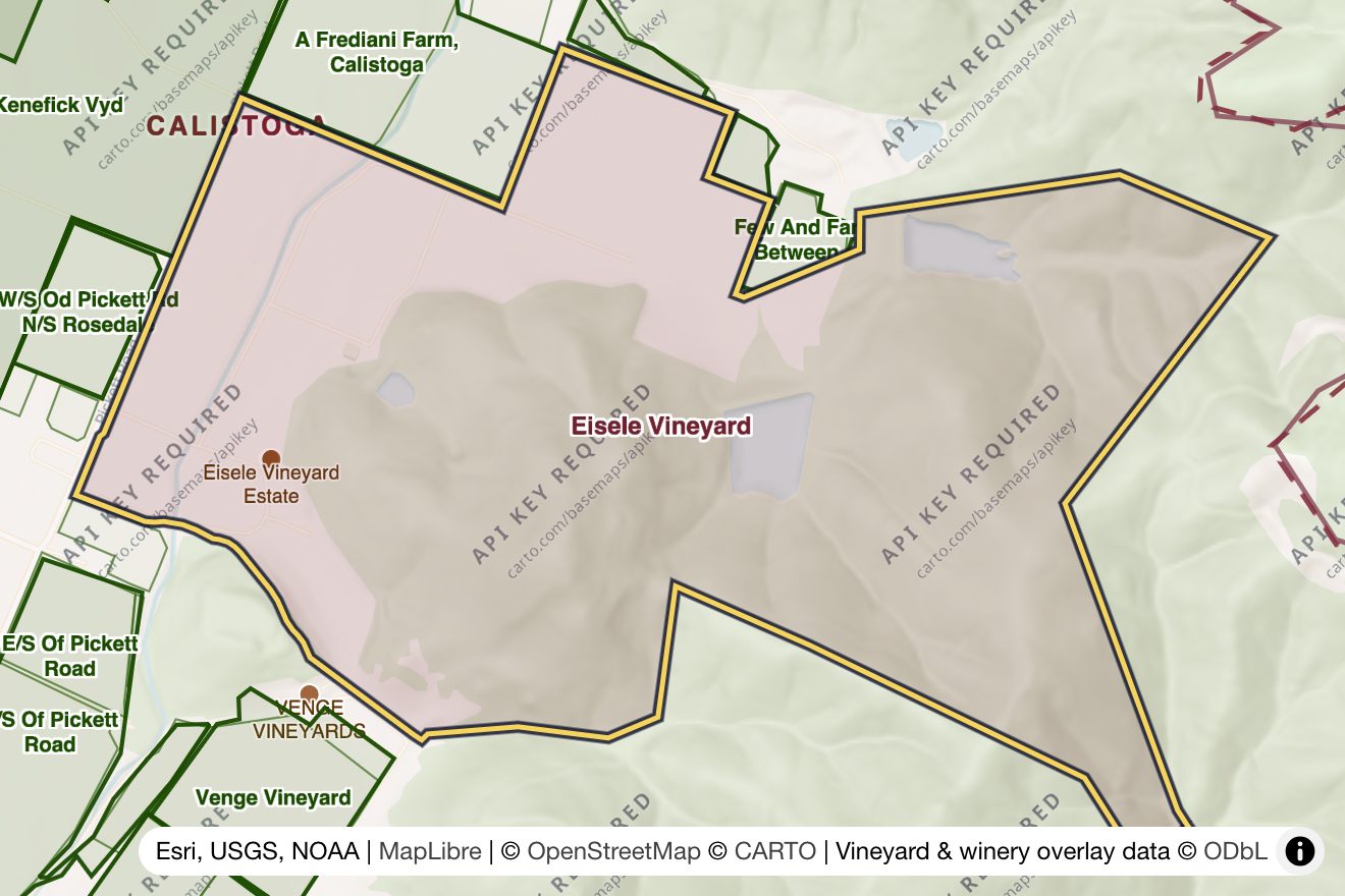 Map of Eisele Vineyard