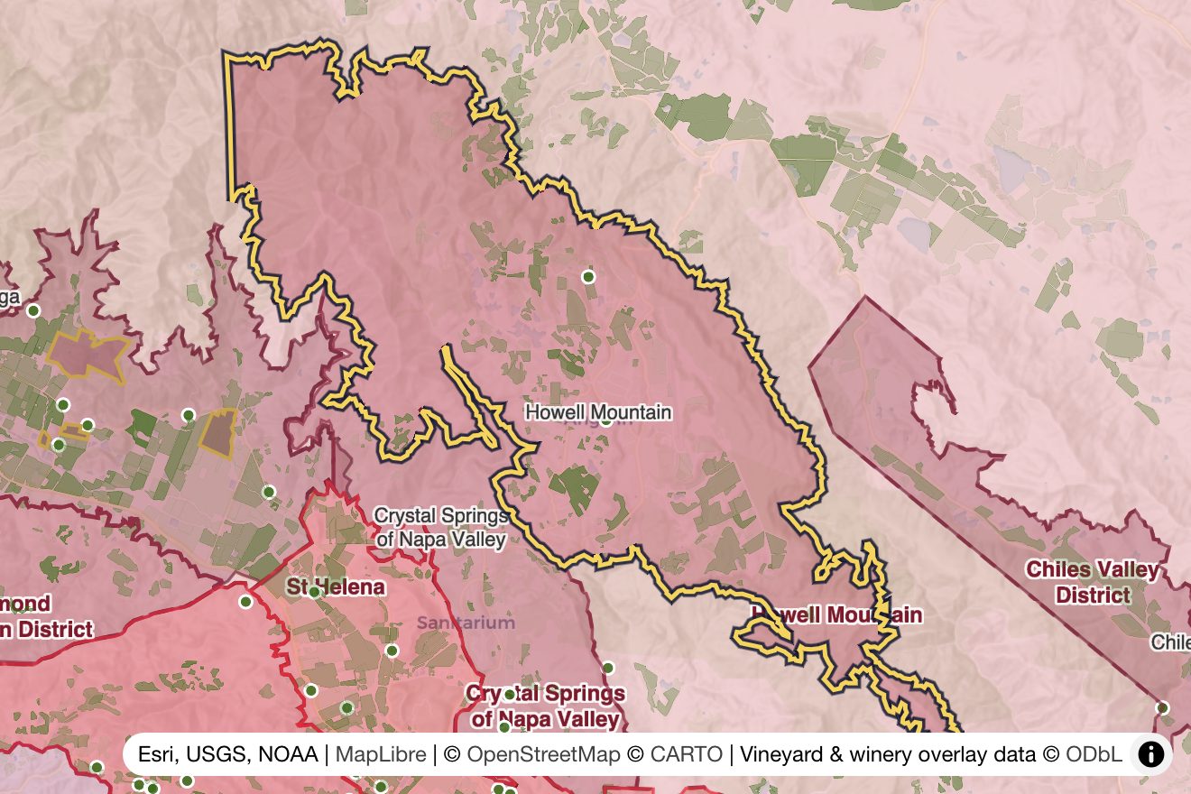 Map of Howell Mountain