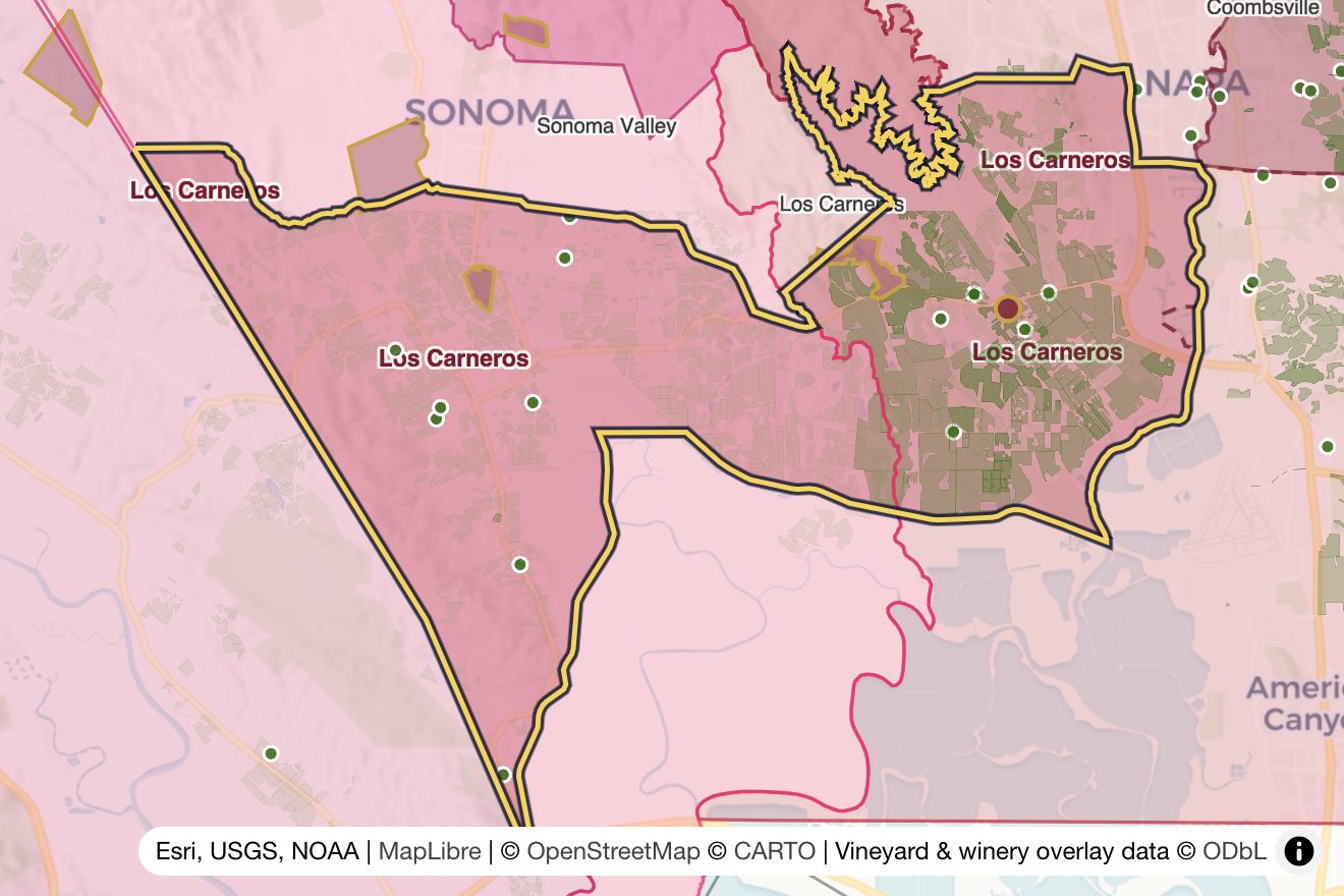 Map of Los Carneros