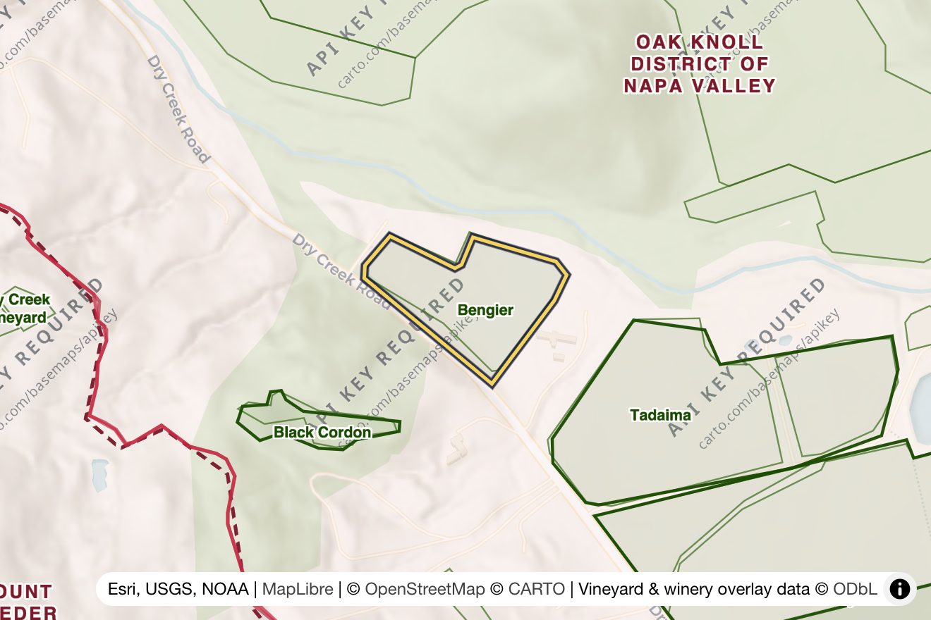 Map of Vare Vineyard