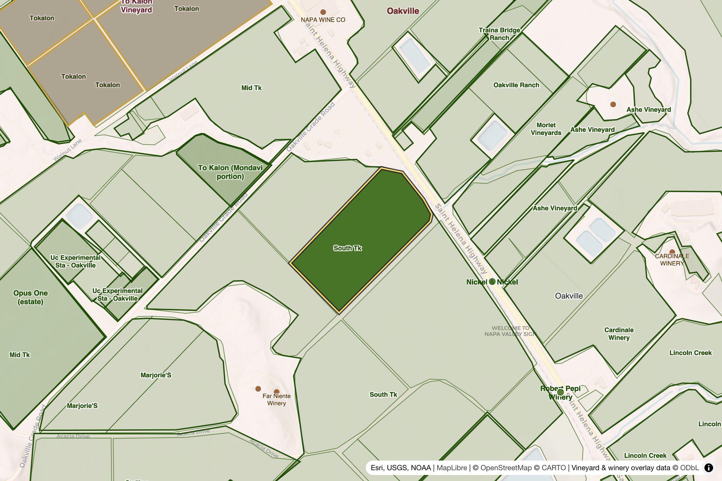 Map of MacDonald Vineyard