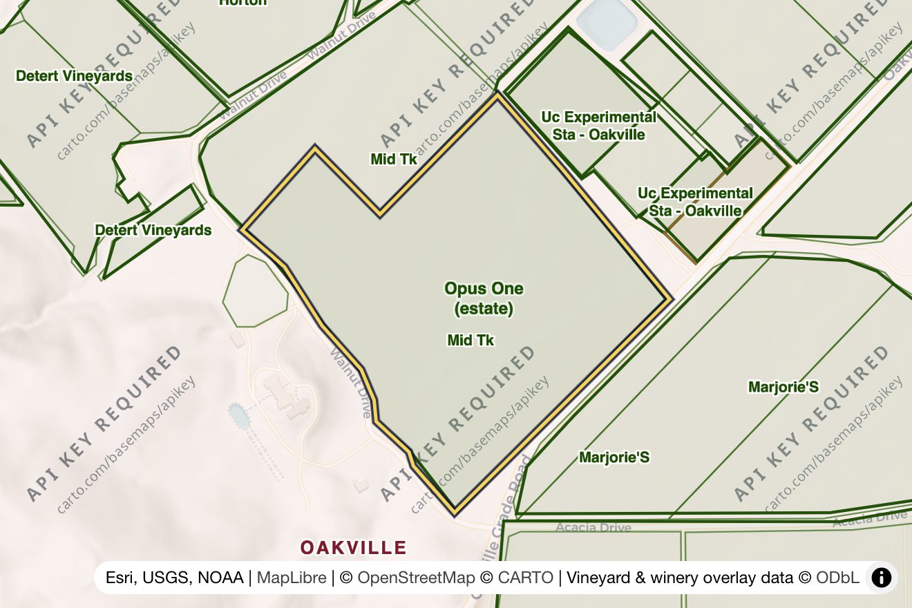 Map of Opus One