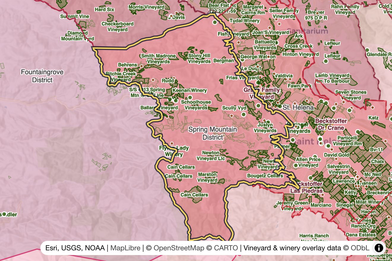 Map of Spring Mountain District