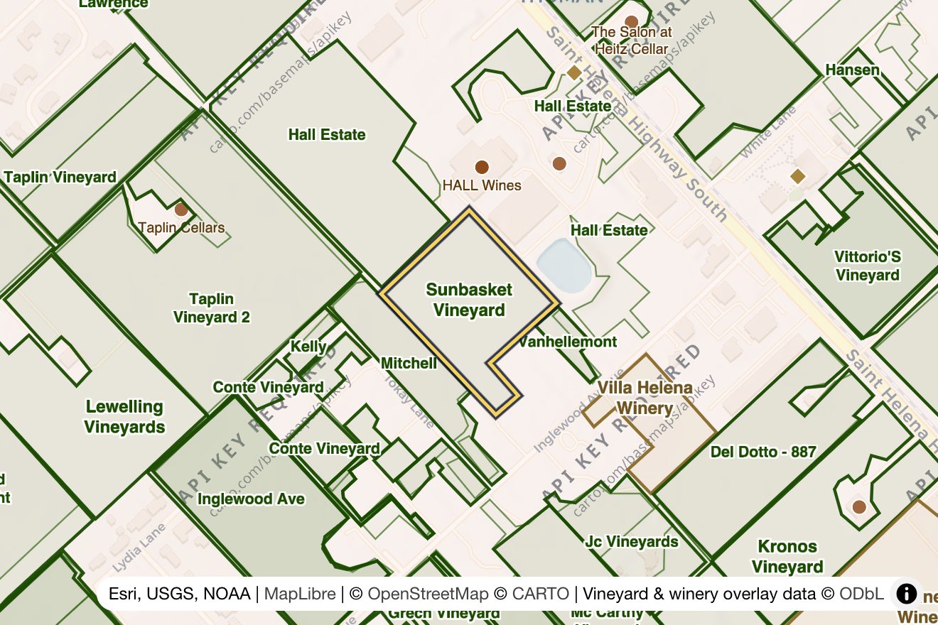 Map of Sunbasket Vineyard