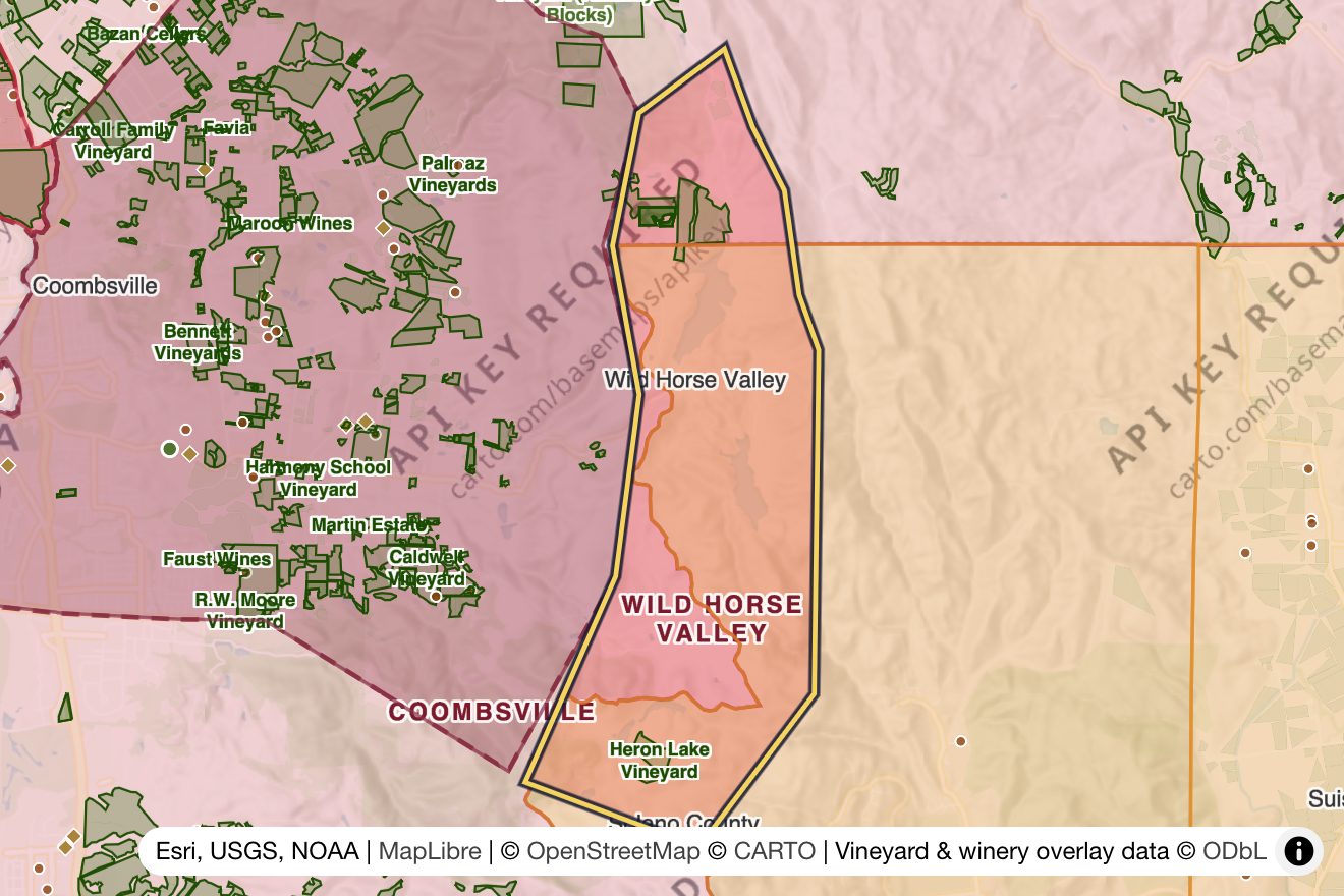 Map of Wild Horse Valley