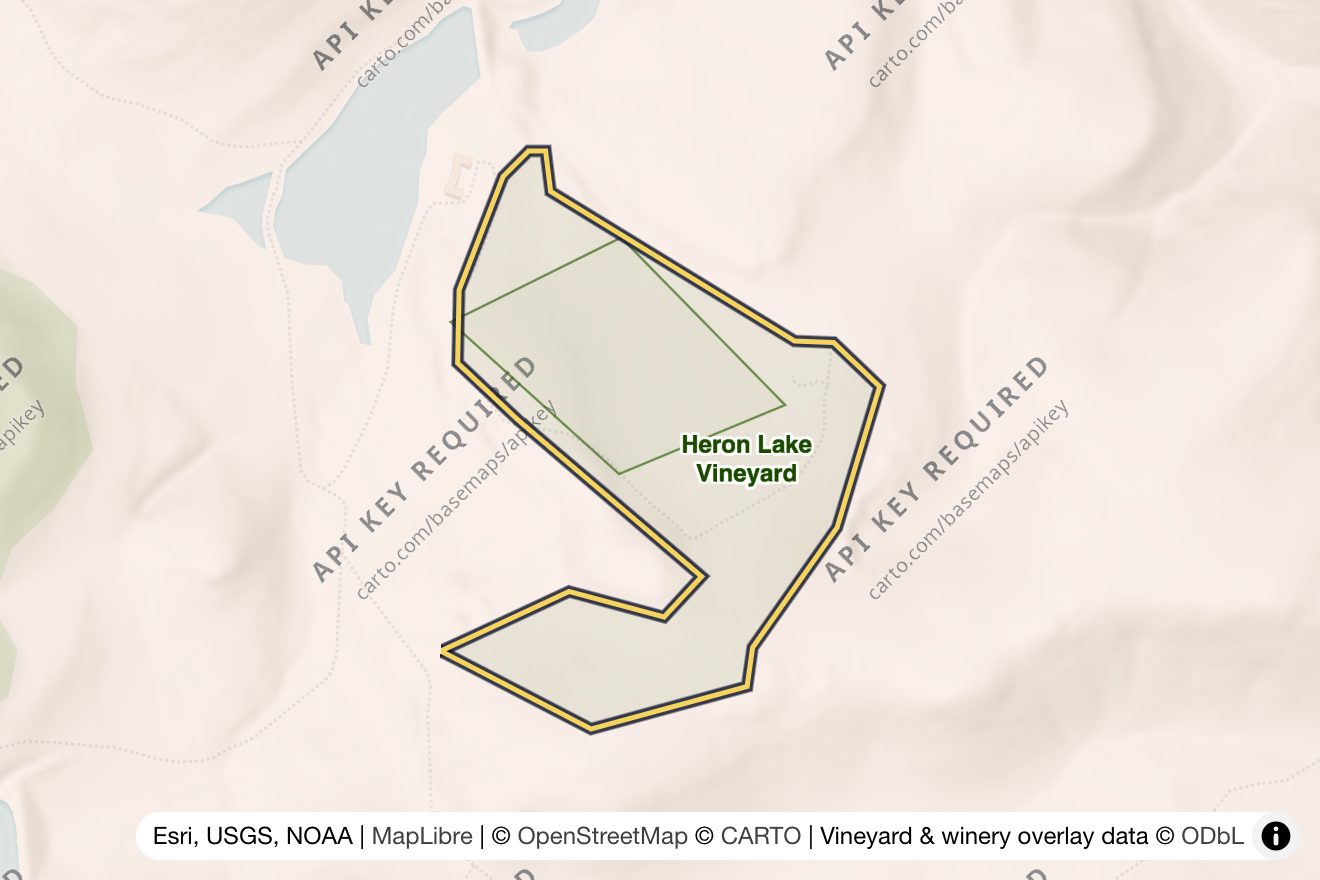 Map of Heron Lake