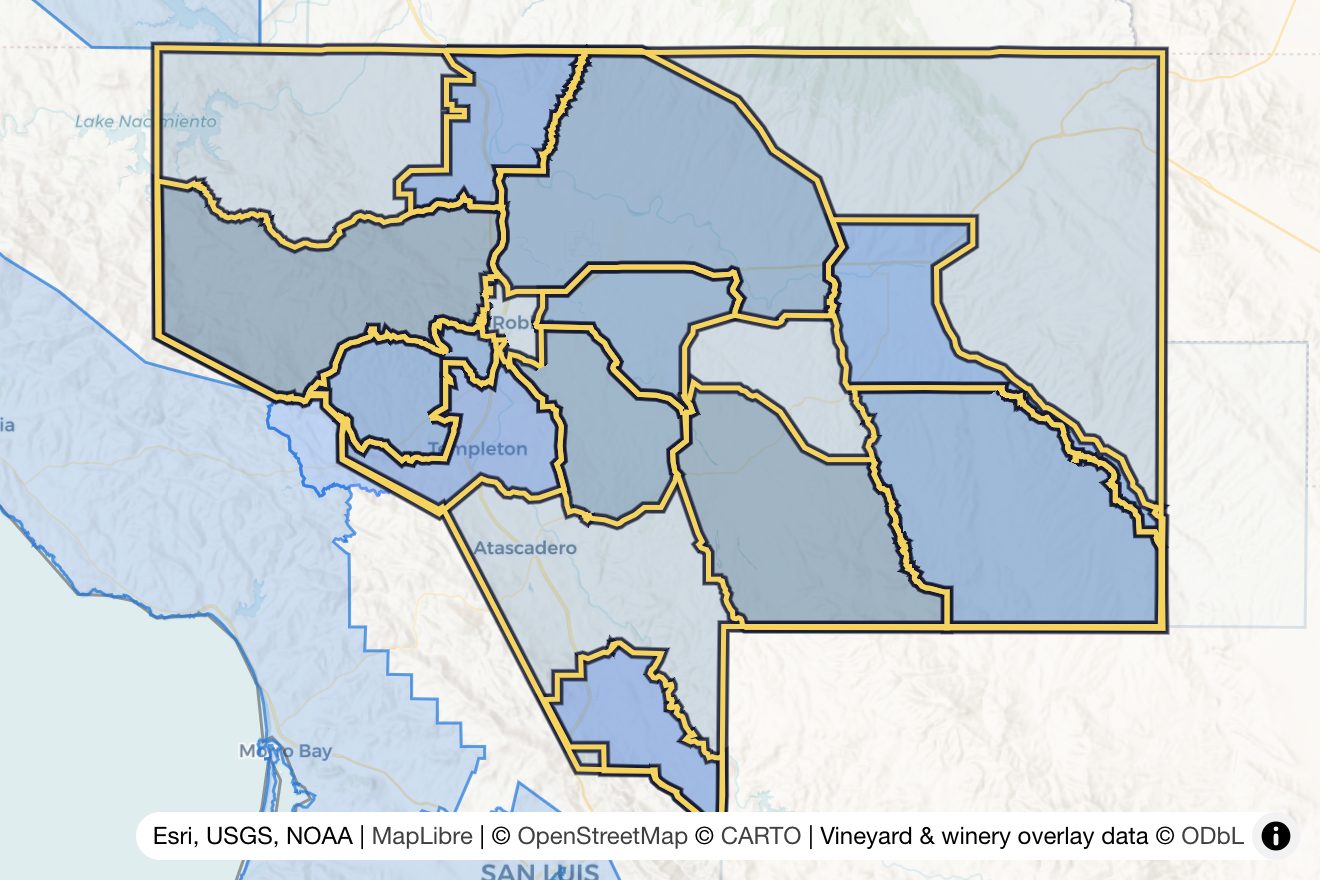 Map of Paso Robles