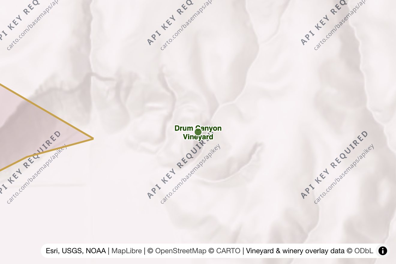 Map of Drum Canyon Vineyard