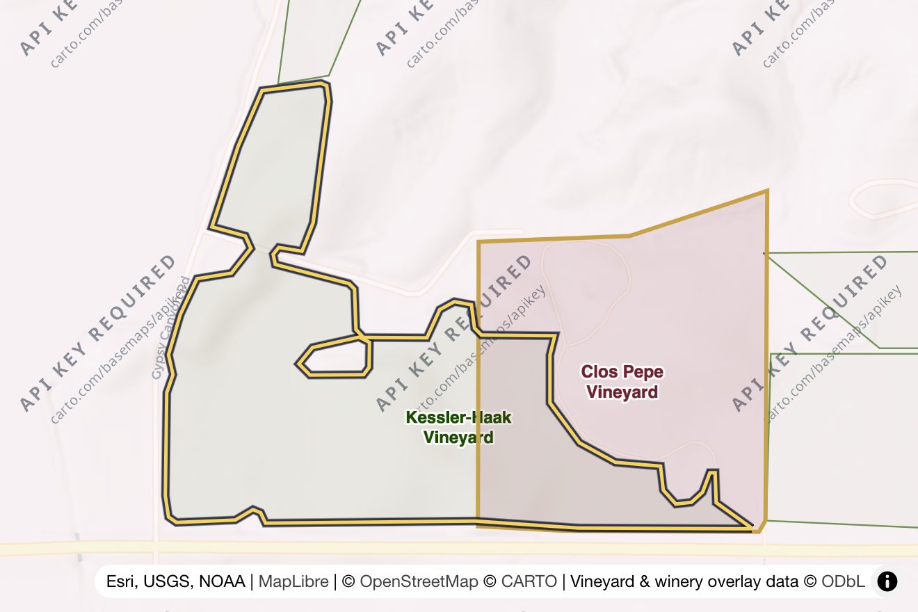 Map of Kessler-Haak Vineyard
